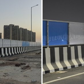 PC Compact Sheet Installation for Sound Barrier at Dwarka Expressway, Delhi